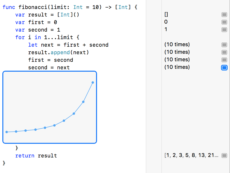 Xcode Charts